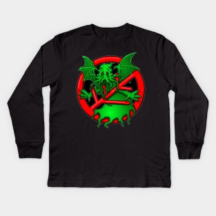 Cthulhu Buster Kids Long Sleeve T-Shirt